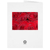 フローラハッピーバレンタインデーカードレッドローズ (裏面)