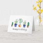 フローラハッピーバースデーグリーティングカード カード (黄色い花)