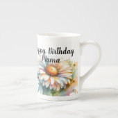 フローラハッピーバースデーママパーソナライズ ボーンチャイナマグカップ (右)