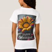 フローラハッピーバースデー女子 Tシャツ (裏面)