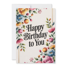 フローラハッピーバースデー挨拶