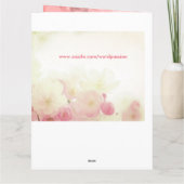 フローラハッピーバースデー母 カード (裏面)