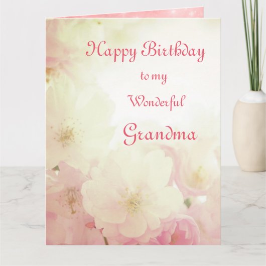 フローラハッピーバースデー カード (正面)