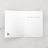 フローラハッピービーデイフォイル誕生日カード 箔グリーティングカード (内側レイダウン)