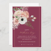 フローラハッピーマザーズエレガントデイカードギフト 招待状 (正面/裏面)
