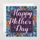 フローラハッピーマザーズデイボホエレガントシックカスタム シーズンカード (正面/裏面)