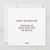 フローラハッピーマザーズデイボホエレガントシックカスタム シーズンカード (裏面)