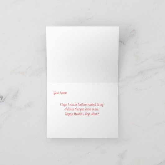 フローラハッピーマザーズデイ文字入り カード (内部)