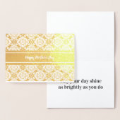 フローラハッピーマザーズデーとカスタム文字 箔カード (ディスプレー)