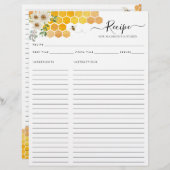 フローラハニカム（昆虫）マルハナバチビーキッチンレシピ (正面/裏面)