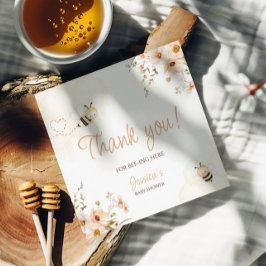 フローラハニービー赤ちゃんシャワーありがとう フェイバータグ