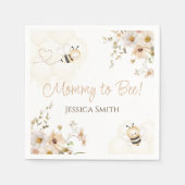 フローラハニービー赤ちゃんシャワー スタンダードカクテルナプキン (正面)