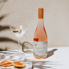 フローラハニービー赤ちゃんシャワー スパークリングワインラベル