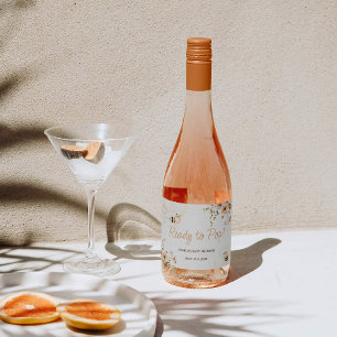 フローラハニービー赤ちゃんシャワー スパークリングワインラベル