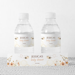 フローラハニービー赤ちゃんシャワー ペットボトルラベル