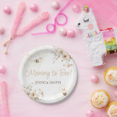 フローラハニービー赤ちゃんシャワー ペーパープレート (パーティー)