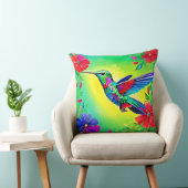 フローラハミングバードアートデザイン クッション (椅子)
