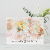 *~*フローラハミングバード写真RSVP QR 結婚 AR26 招待状 (スタンド正面)