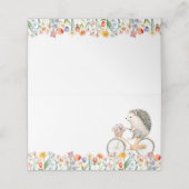 フローラハリホッグベビーシャワー座席表 プレイスカード (外部開封)