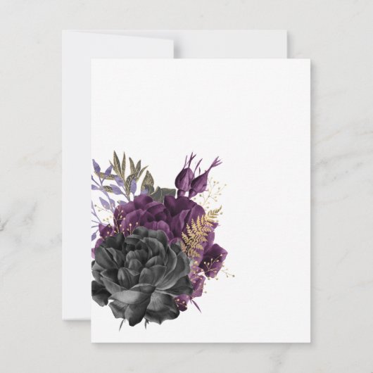 フローラハロウィンゴシック結婚ズ 出欠カード (裏面)