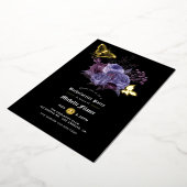 フローラハロウィーンゴシックバチェロレッテ 箔招待状 (回転した状態)