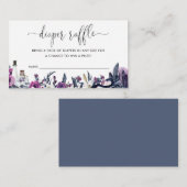 フローラハロウィーンスカルスネークオムツラッフルシャワー エンクロージャーカード (正面/裏面)