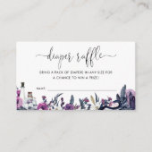 フローラハロウィーンスカルスネークオムツラッフルシャワー エンクロージャーカード (正面)