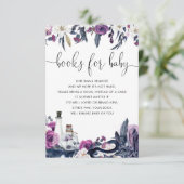 フローラハロウィーンスカルスネークブック赤ちゃんシャワー エンクロージャーカード (スタンド正面)