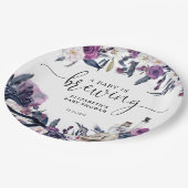 フローラハロウィーンスカルベビーは醸造シャワー ペーパープレート (アングル)