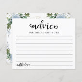 フローラハロウィーンボーイベビーシャワーアドバイスカード (正面/裏面)