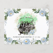 フローラハロウィーンボーイベビーシャワーアドバイスカード (裏面)