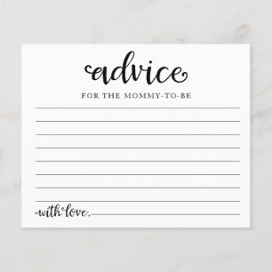 フローラハロウィーンボーイベビーシャワーアドバイスカード