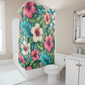 フローラハワイアン/熱帯 シャワーカーテン (インサイチュ)