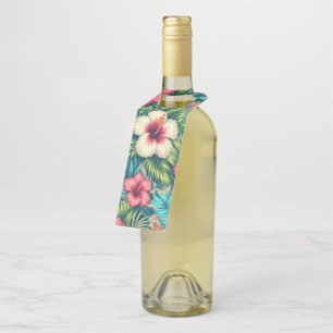 フローラハワイアン/熱帯 ボトルネックタグ