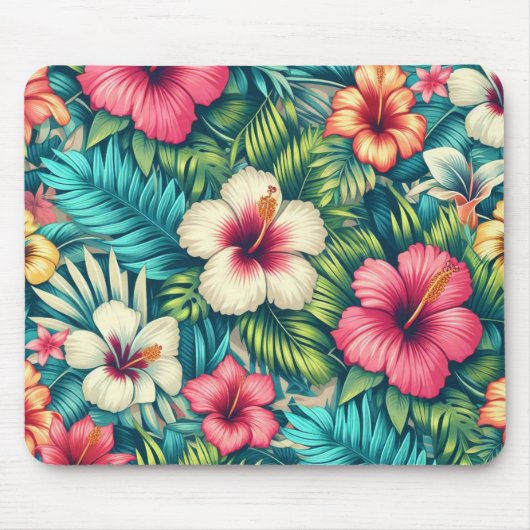 フローラハワイアン/熱帯 マウスパッド (正面)