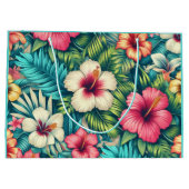 フローラハワイアン/熱帯 ラージペーパーバッグ (裏面)