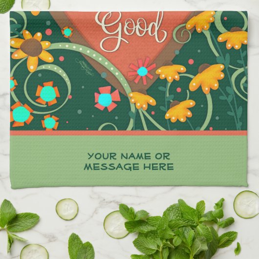 フローラハートおもしろい, 「良い引用文名」を参照 キッチンタオル (折り畳み)