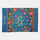 フローラハートおもしろいDo Your Thing引用文名 キッチンタオル (横)