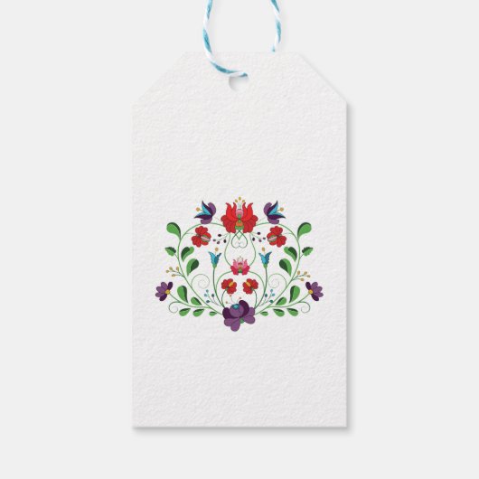 フローラハートと引用文 ギフトタグ (裏面)