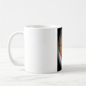 フローラハートアートプリント コーヒーマグカップ (左)