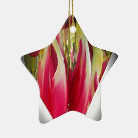 フローラハートアートプリント セラミックオーナメント (右)