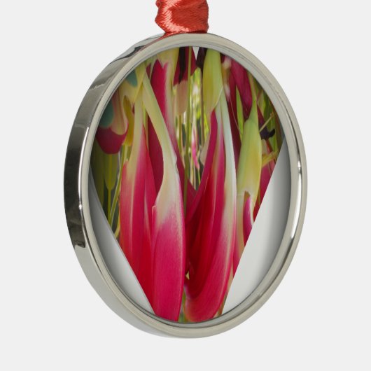 フローラハートアートプリント メタルオーナメント (右)