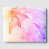 フローラハートオレンジパープルドロ結婚ーズ ゲストブック (裏面)