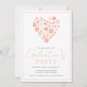 フローラハートガレンティンズデイパーティの招待状 招待状 (正面)