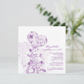 フローラハートガーデンブライダルシャワー招待状 招待状 (スタンド正面)