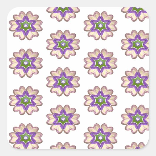 フローラハートシール スクエアシール (正面)