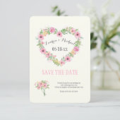 フローラハートセーブ・ザ・デート案内 招待状 (スタンド正面)