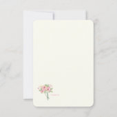 フローラハートセーブ・ザ・デート案内 招待状 (裏面)