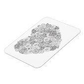 フローラハートドードル マグネット (左側)