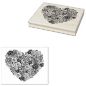 フローラハートドードル ラバースタンプ (押印)